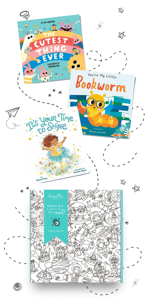 Busy Little Book Club Board Book Club box with 3 children's books
