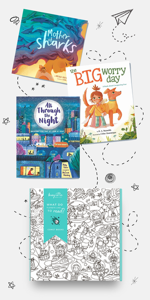 Picture Books Inside Busy Little Book Club book subscription box for kids