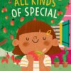 Book cover of All Kinds of Special showing a little girl holding a mango